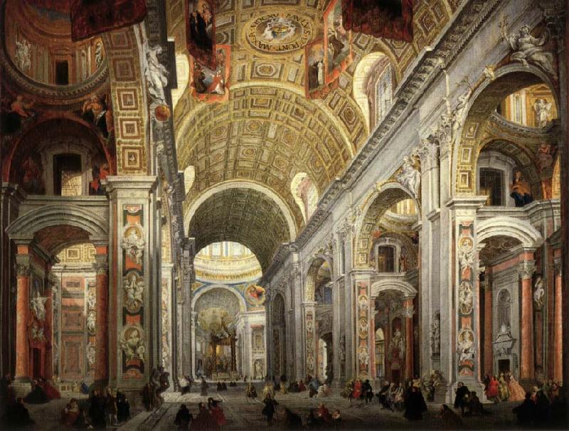 Interior of Saint Peter's, PANNINI, Giovanni Paolo